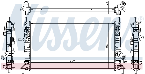 Nissens Radiateur 62017A