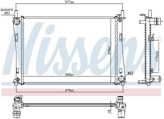 Nissens Radiateur 62028A