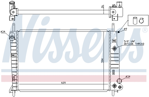 Nissens Radiateur 62050