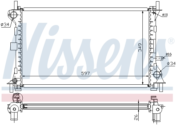 Nissens Radiateur 62073A