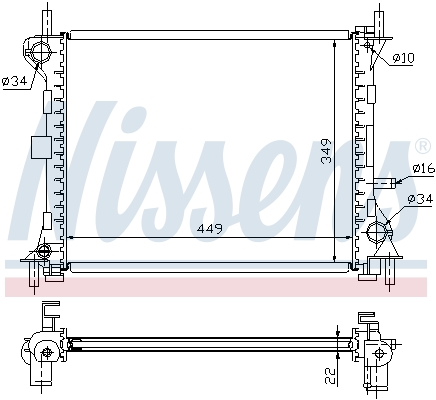 Nissens Radiateur 62074