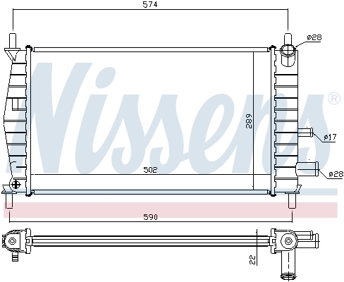 Nissens Radiateur 62085A