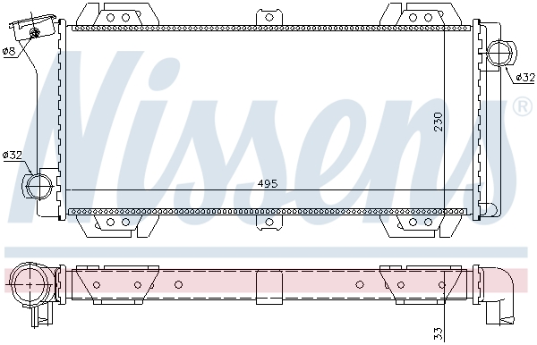 Radiateur Nissens 62092