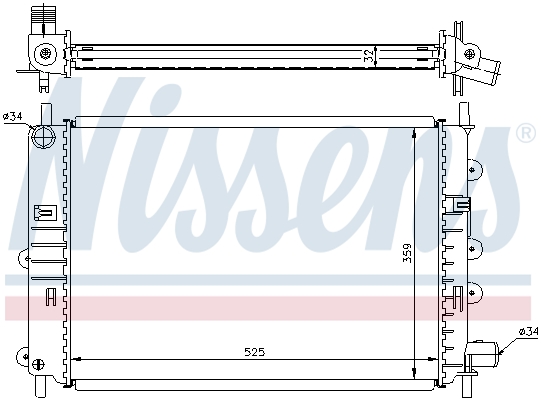 Nissens Radiateur 62164A