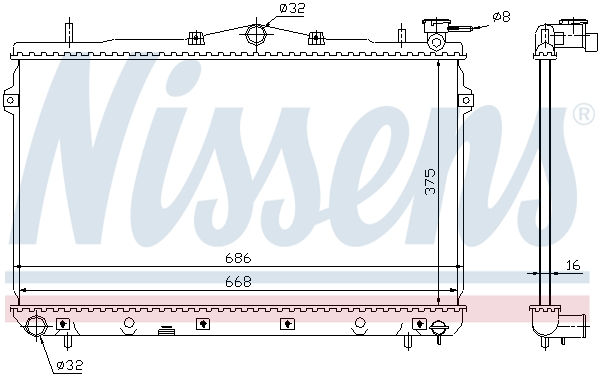 Nissens Radiateur 62298