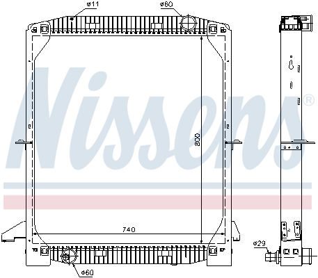 Radiateur Nissens 62343A