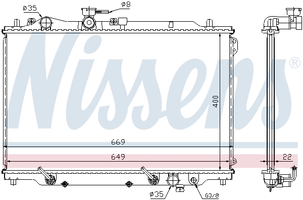 Nissens Radiateur 62444A