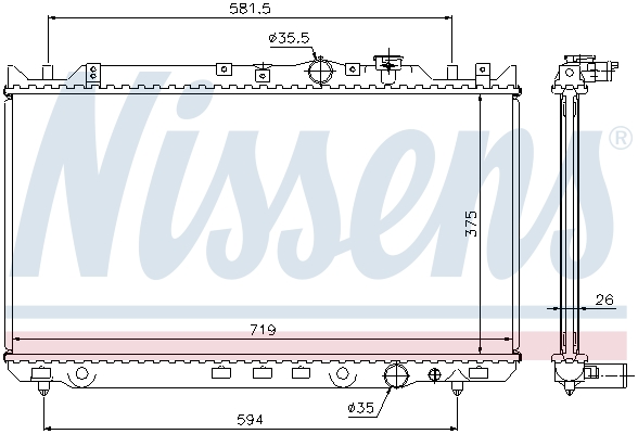 Nissens Radiateur 62482A