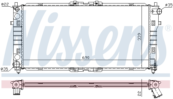 Radiateur Nissens 62487A