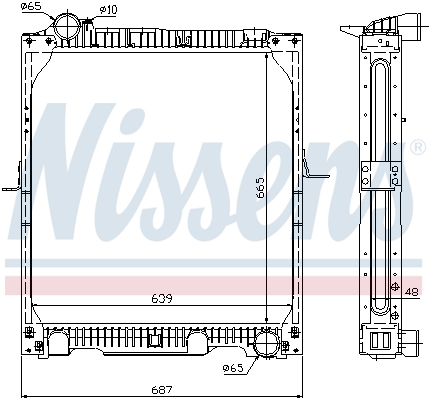 Radiateur Nissens 62523A