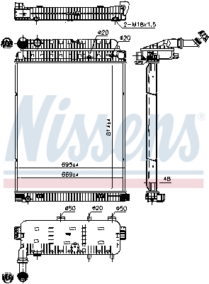 Radiateur Nissens 62648