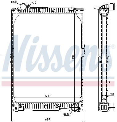 Radiateur Nissens 62657A