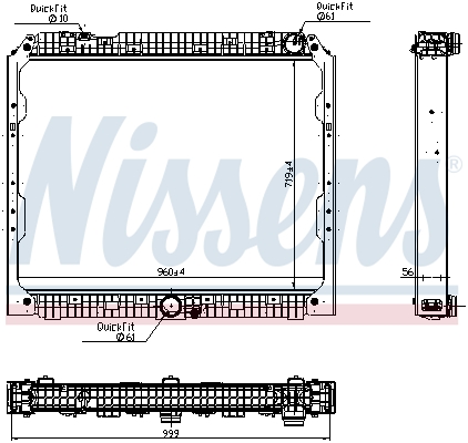 Radiateur Nissens 627002