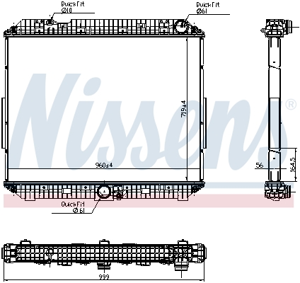 Radiateur Nissens 6270020