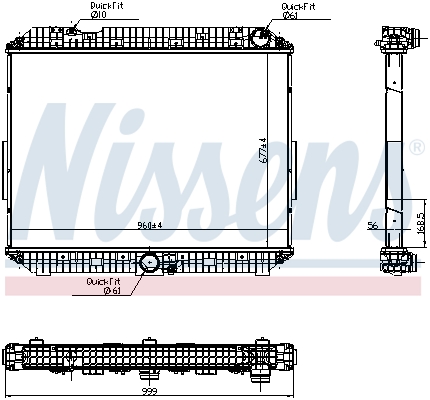Radiateur Nissens 6270030