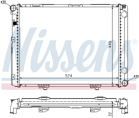 Nissens Radiateur 62732A