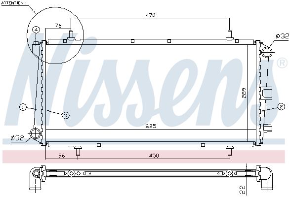 Nissens Radiateur 62785A