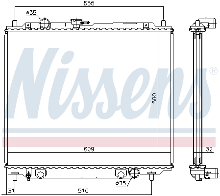 Nissens Radiateur 62801