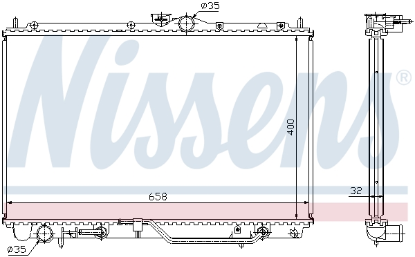 Radiateur Nissens 62860A