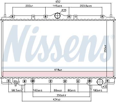 Radiateur Nissens 62867