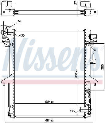 Radiateur Nissens 628966