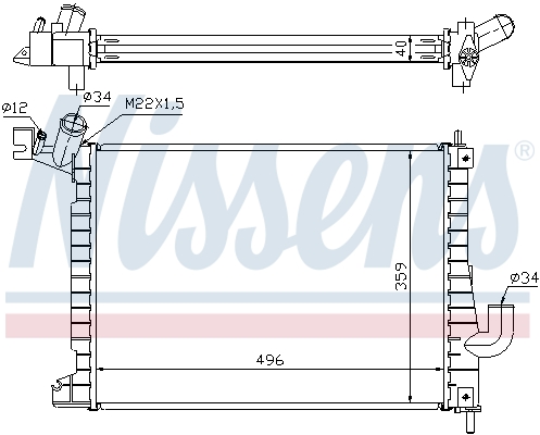 Nissens Radiateur 63019A