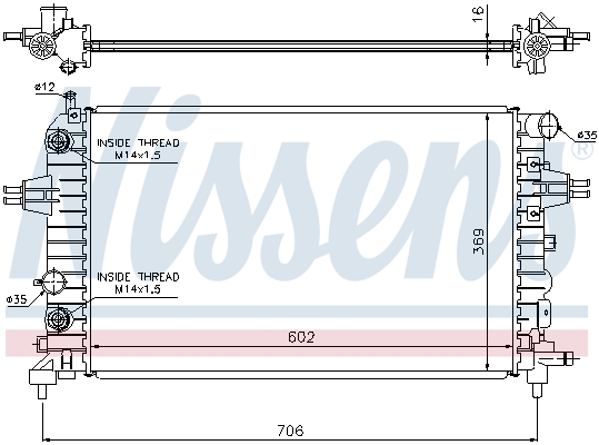 Nissens Radiateur 63027A