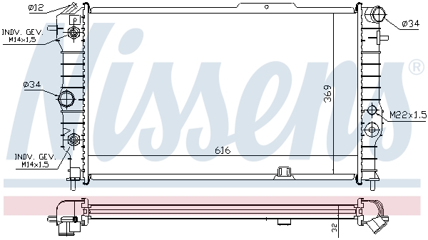 Nissens Radiateur 630641