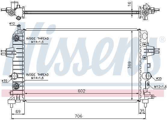 Nissens Radiateur 630702