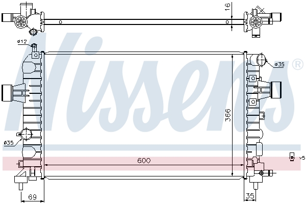 Nissens Radiateur 630744