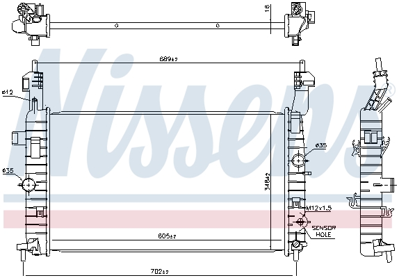 Nissens Radiateur 630748