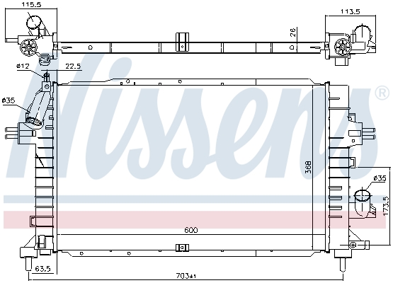 Nissens Radiateur 630752