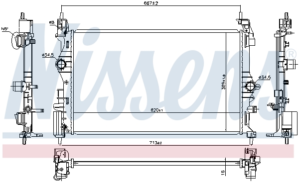 Nissens Radiateur 630783