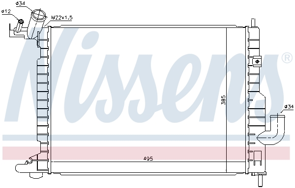 Nissens Radiateur 63082