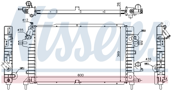 Radiateur Nissens 63112A