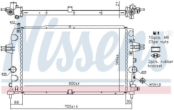 Nissens Radiateur 63121