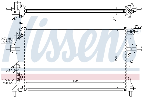 Nissens Radiateur 632461