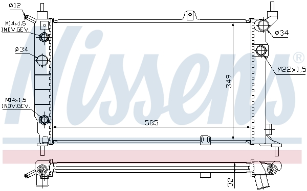 Nissens Radiateur 63253A