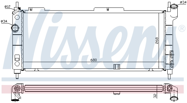 Nissens Radiateur 63254A