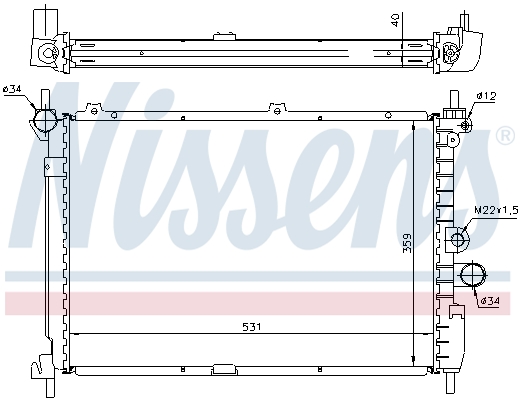 Nissens Radiateur 63278A