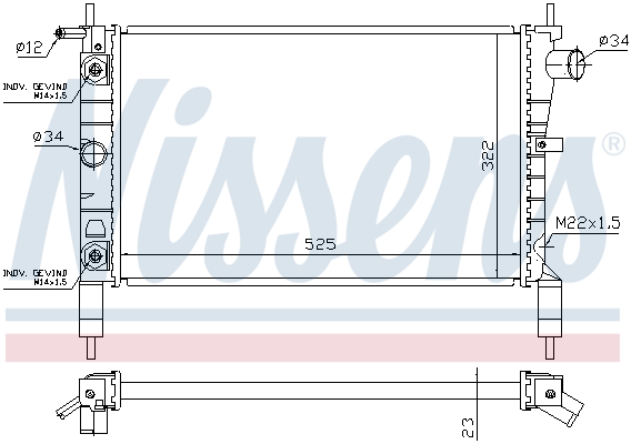 Nissens Radiateur 632831