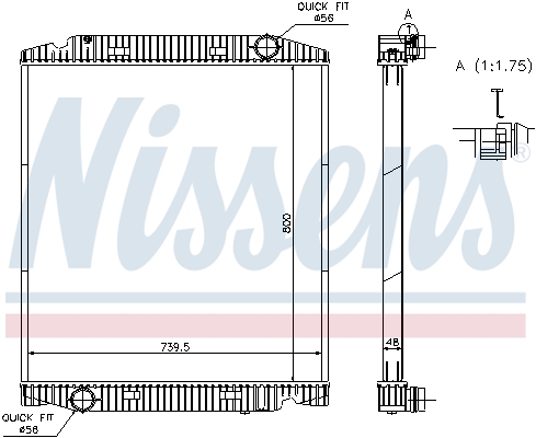 Radiateur Nissens 63330A