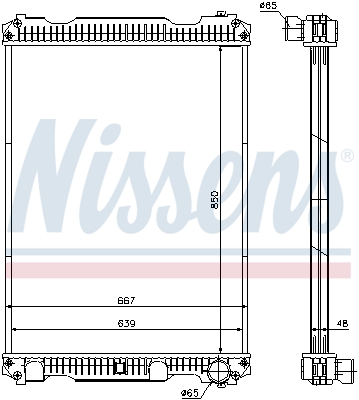 Radiateur Nissens 633350