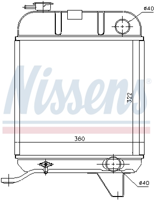 Radiateur Nissens 63460