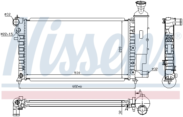 Nissens Radiateur 63521A