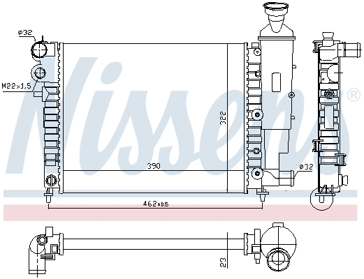 Nissens Radiateur 63522