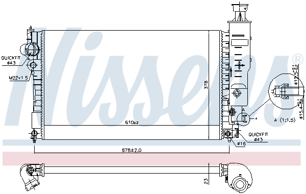 Nissens Radiateur 63528