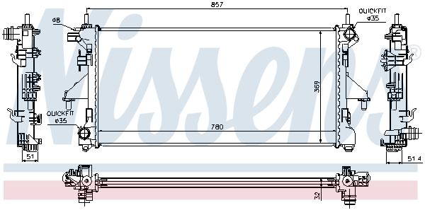 Nissens Radiateur 63555A