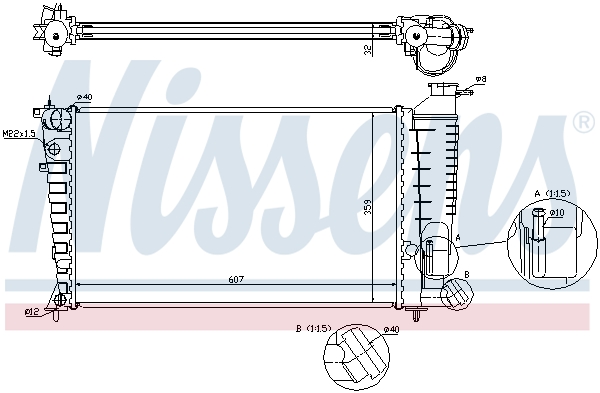 Nissens Radiateur 63574A