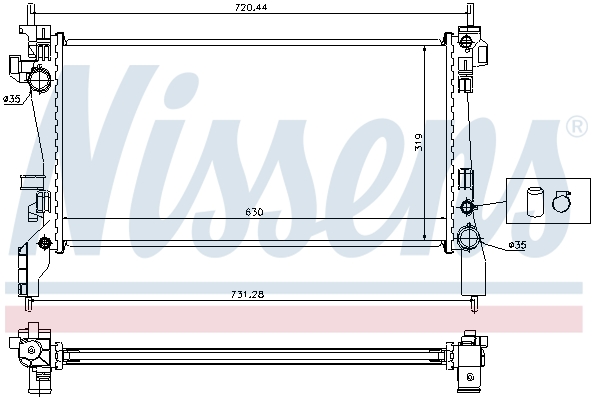 Nissens Radiateur 636004